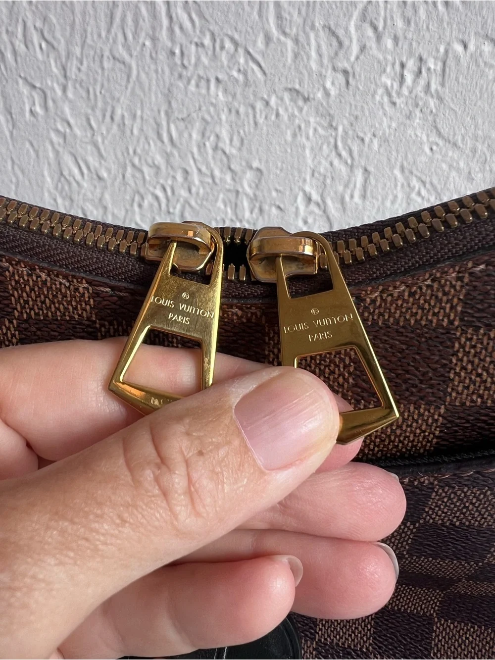 Louis Vuitton Odeon PM Handbag Damier Ebene Purse Crossbody Detachable Strap